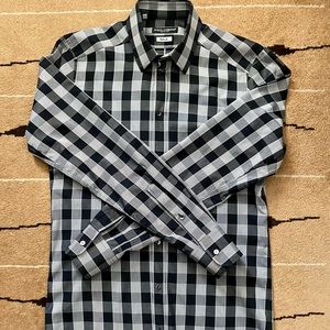 Dolce & Gabbana black and white check shirt